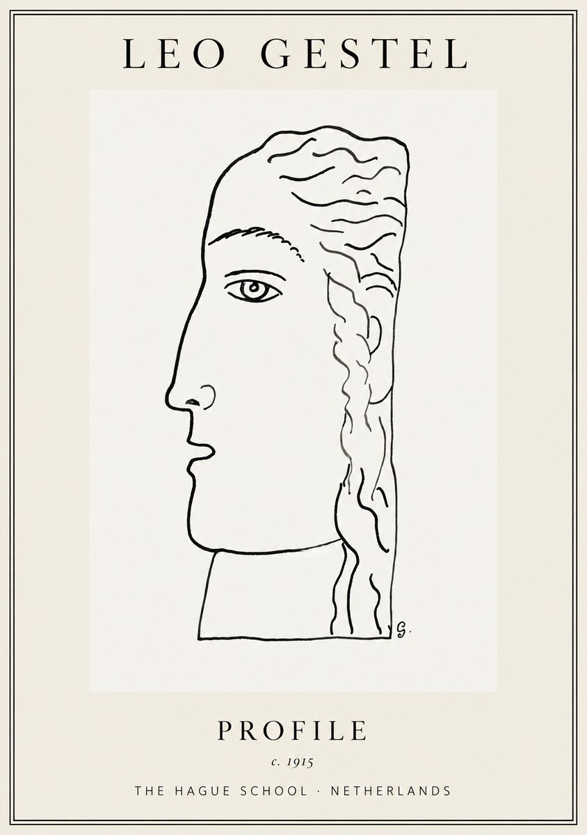 Leo Gestel Profile No1 - Póster