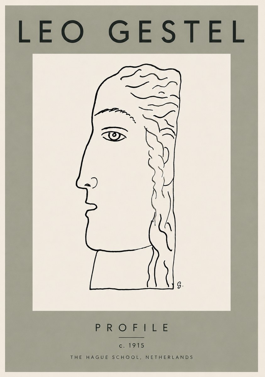 Leo Gestel Profile No3 - Póster