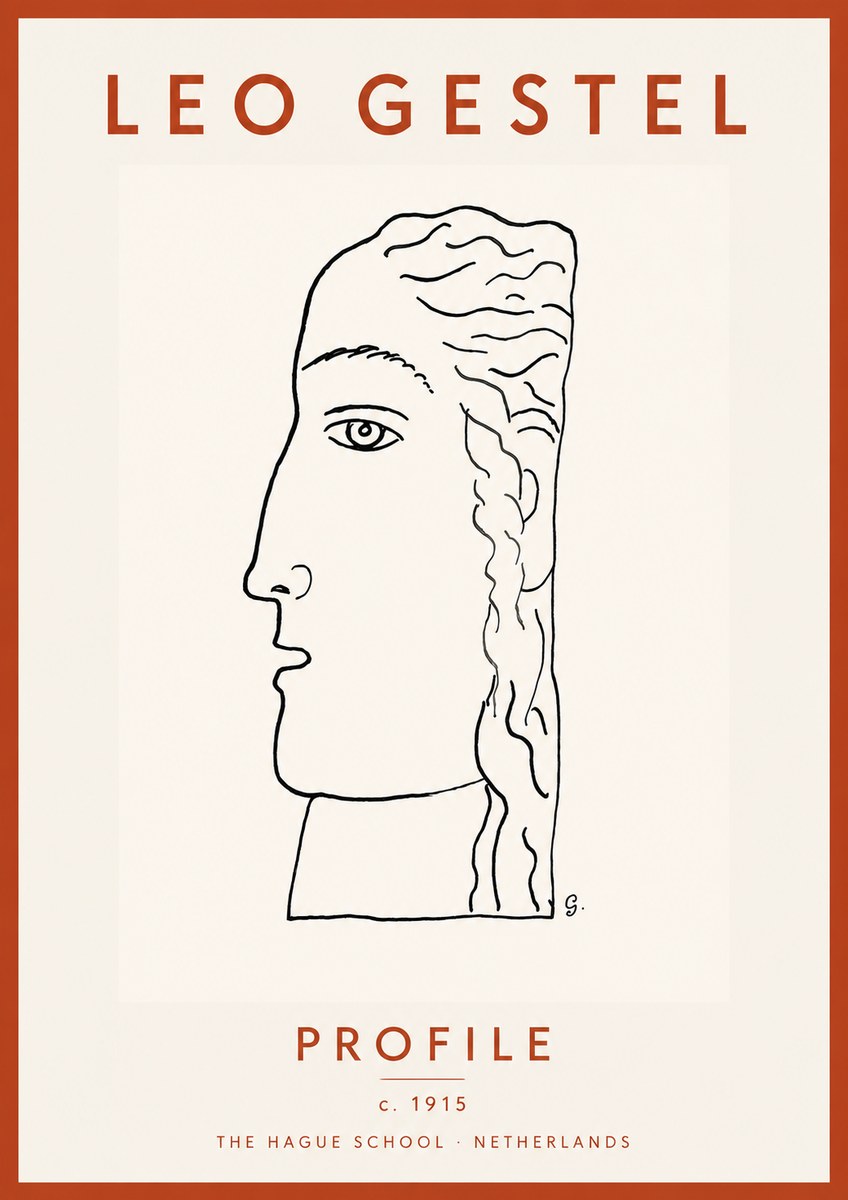 Leo Gestel Profile No4 - Póster
