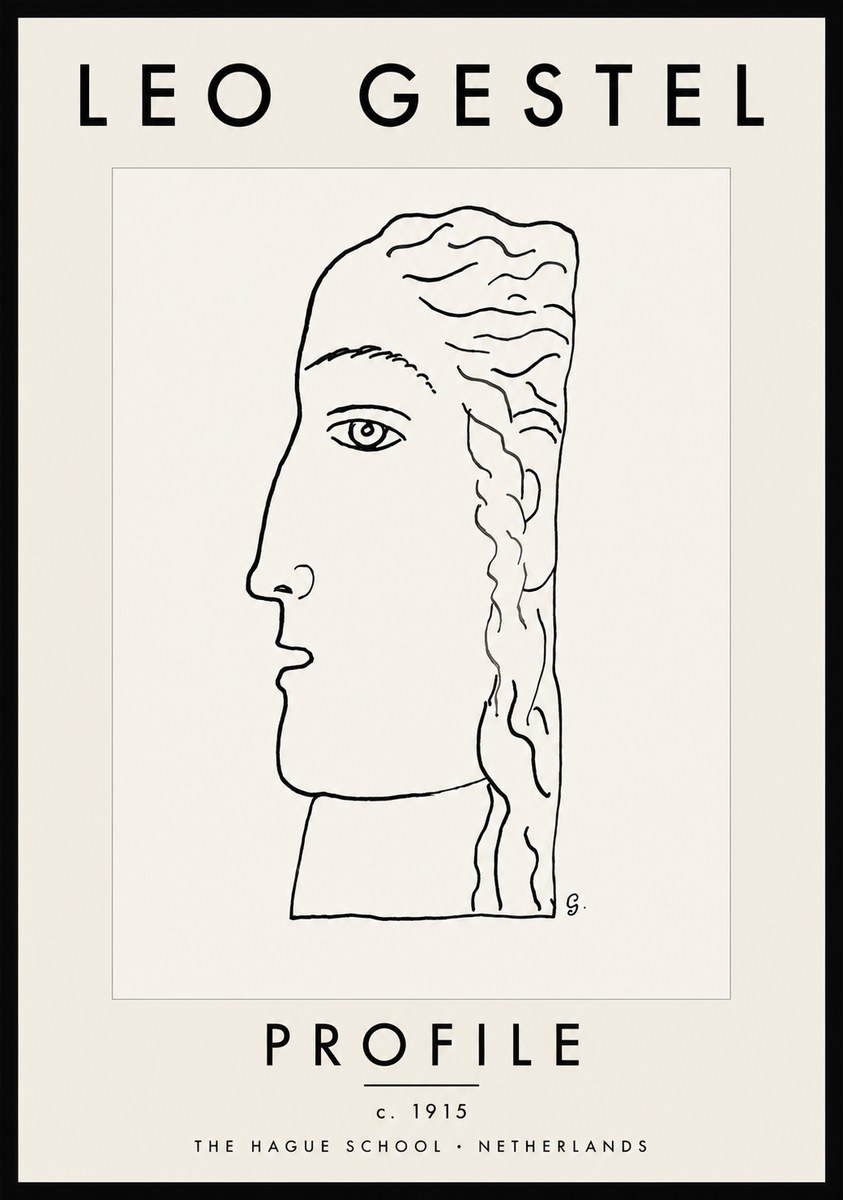 Leo Gestel Profile No5 - Póster
