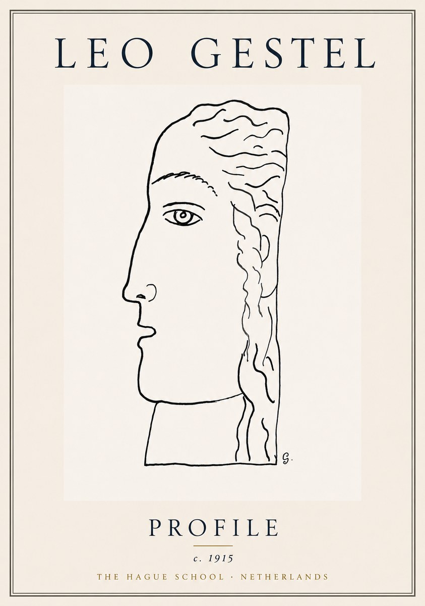 Leo Gestel Profile No6 - Póster