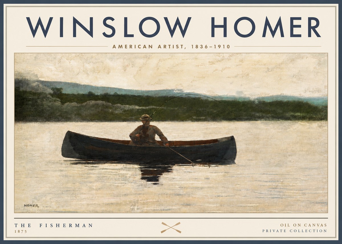 Winslow Homer The Fisherman No2 - Póster