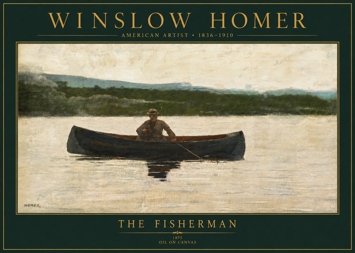 Winslow Homer The Fisherman No5 - Póster