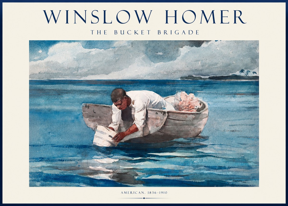 Winslow Homer The Bucket Brigade No1 - Póster