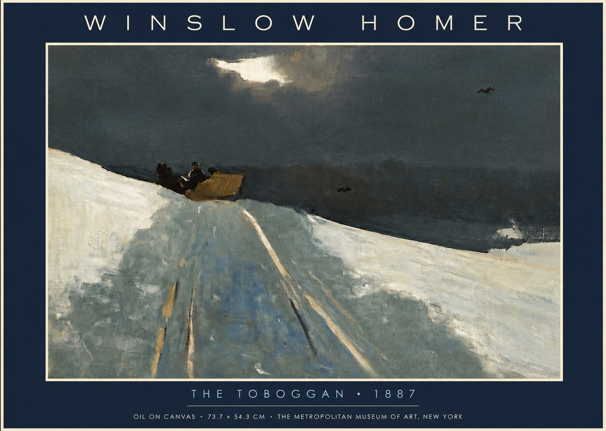 Winslow Homer The Toboggan No5 - Póster
