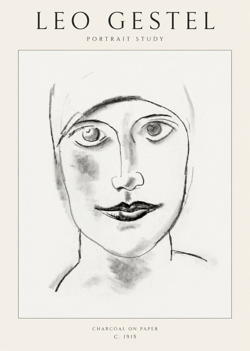 Leo Gestel Portrait Study I No1 - Póster