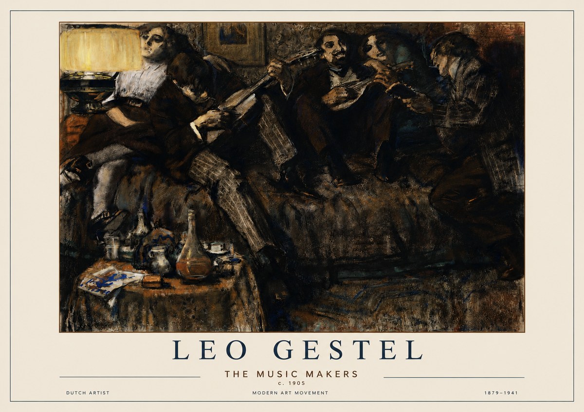 Leo Gestel The Music Makers No3 - Póster