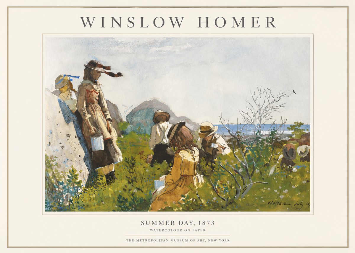 Winslow Homer Summer Day, 1873 No1 - Póster