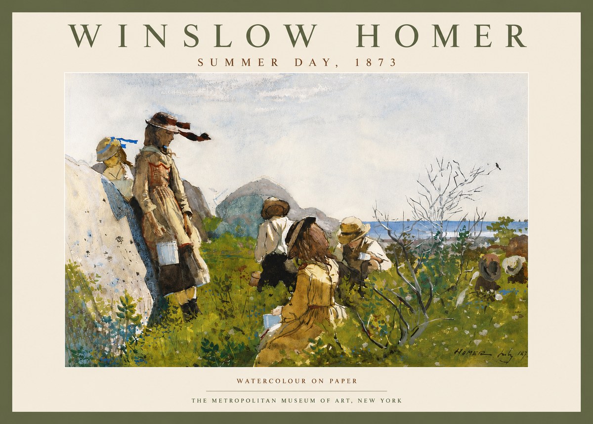 Winslow Homer Summer Day, 1873 No4 - Póster