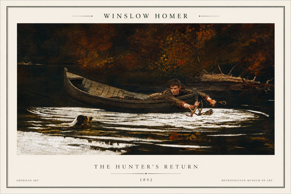 Winslow Homer The Hunter's Return No5 - Póster
