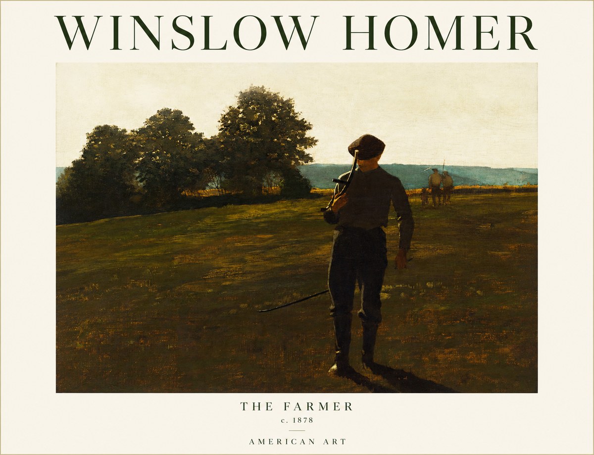 Winslow Homer The Farmer No1 - Póster