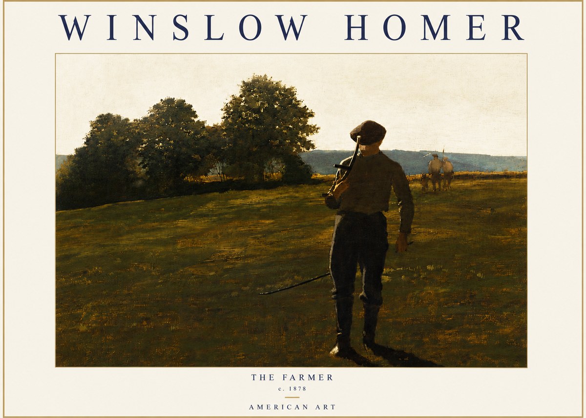 Winslow Homer The Farmer No4 - Póster