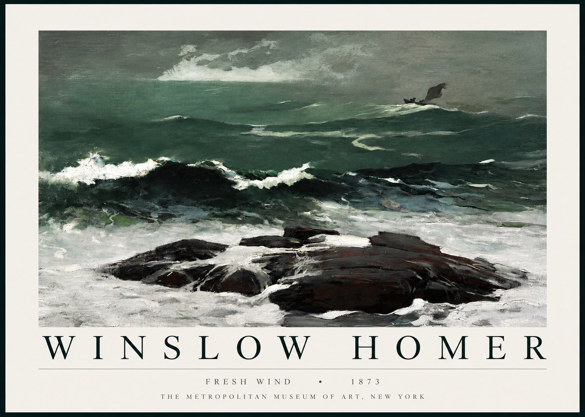 Winslow Homer Fresh Wind No3 - Póster