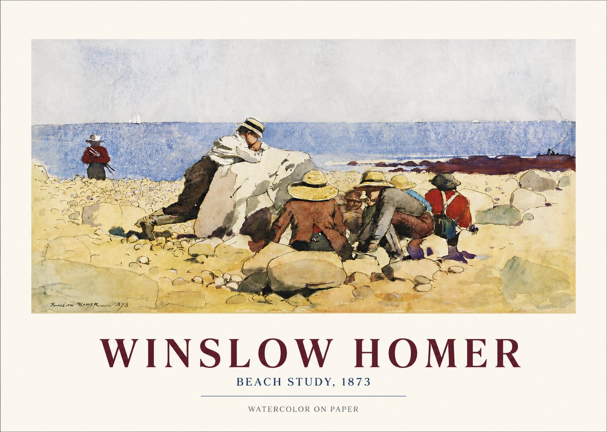 Winslow Homer Beach Study No3 - Póster