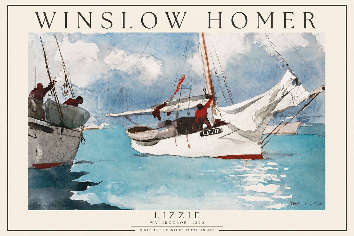 Winslow Homer Lizzie No3 - Póster
