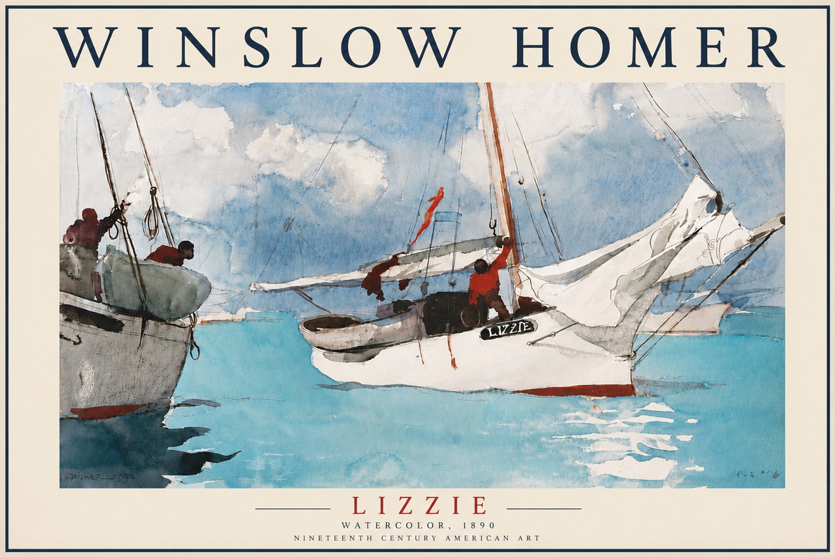Winslow Homer Lizzie No6 - Póster