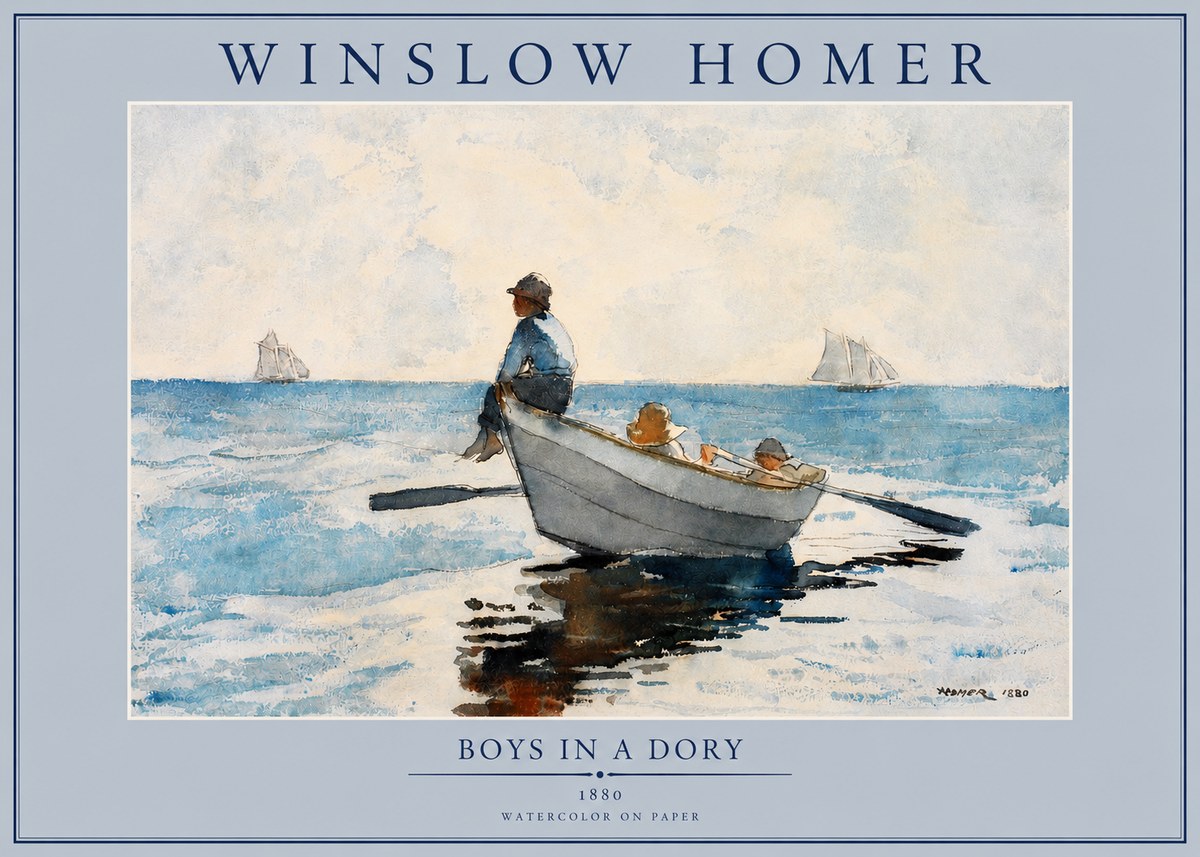 Winslow Homer Boys in a Dory I No2 - Póster
