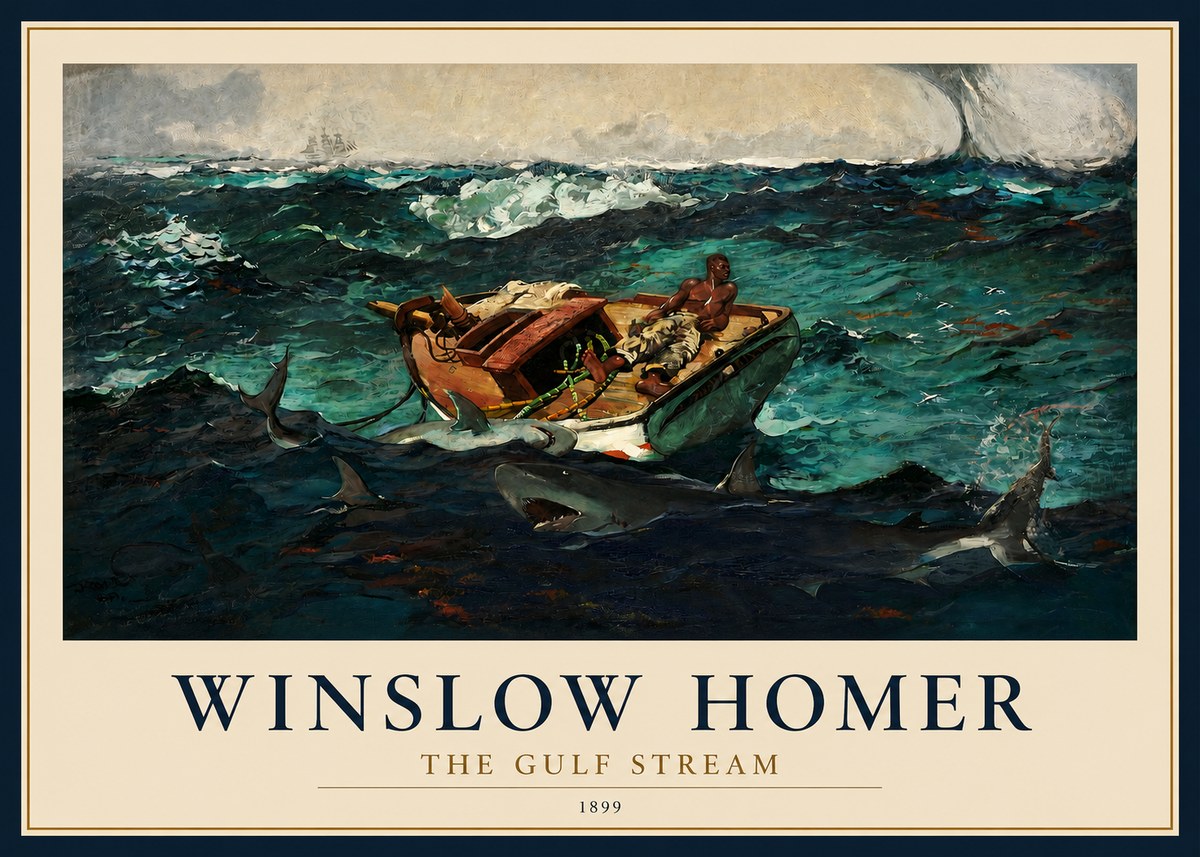 Winslow Homer The Gulf Stream No2 - Póster