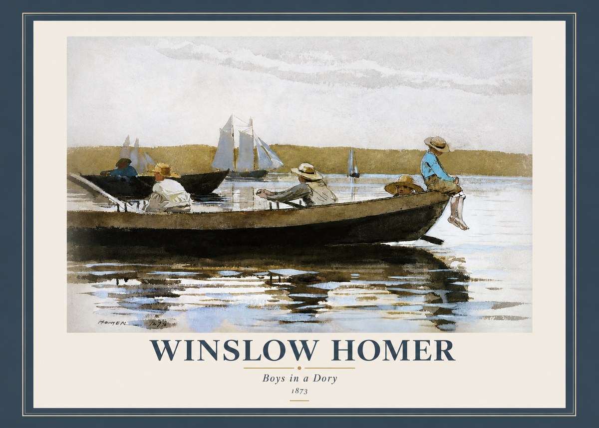 Winslow Homer Boys in a Dory II No2 - Póster