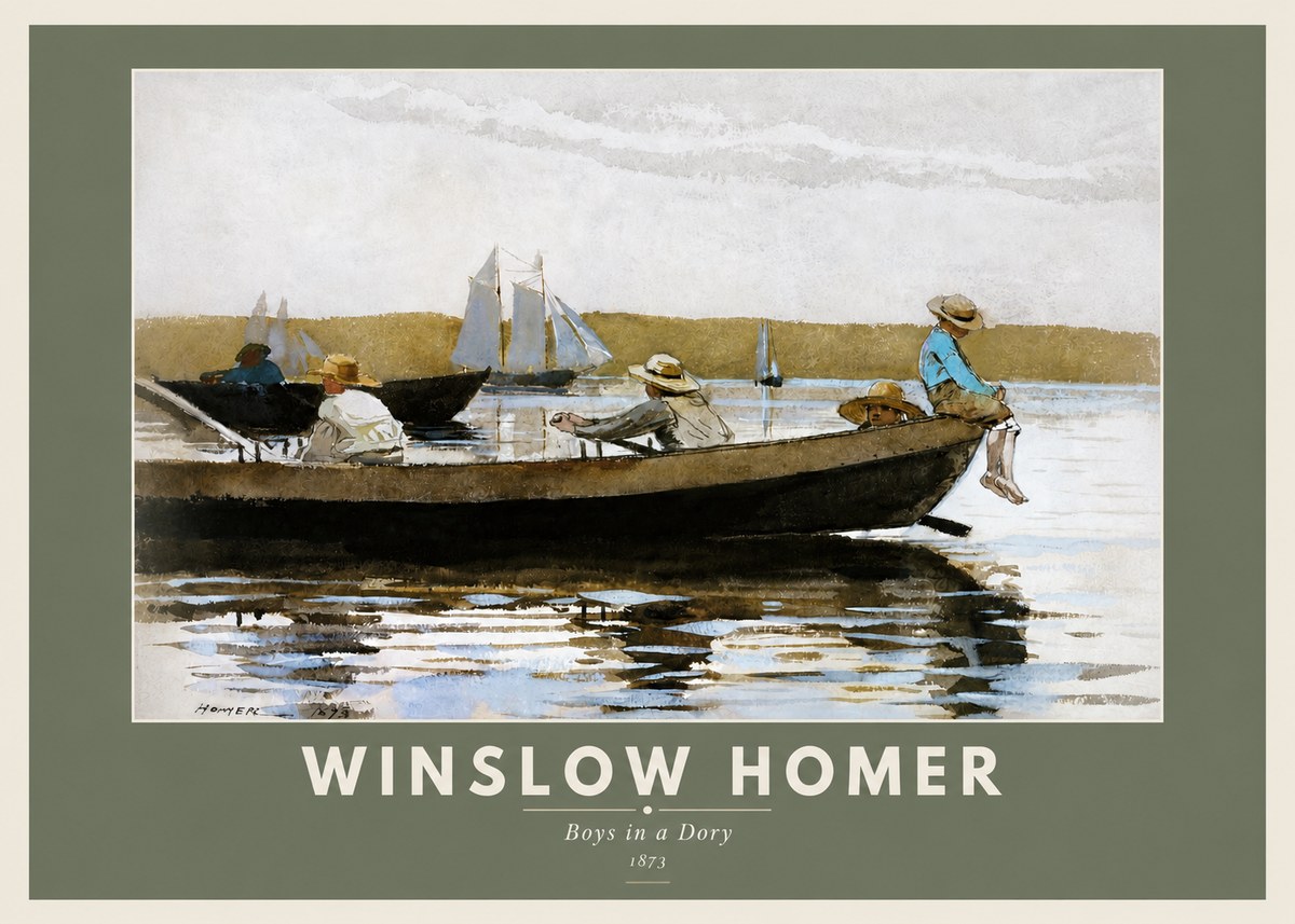 Winslow Homer Boys in a Dory II No3 - Póster
