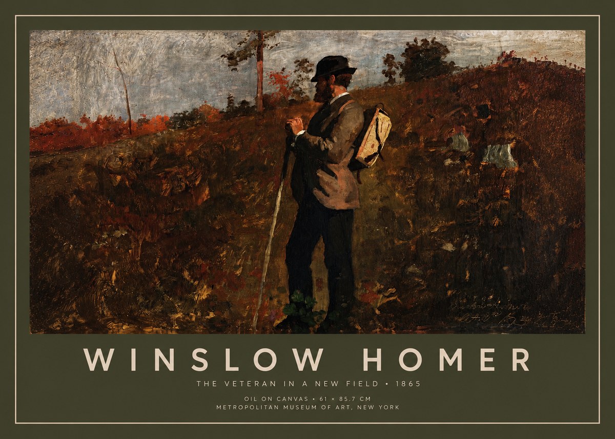 Winslow Homer The Veteran in a New Field No2 - Póster