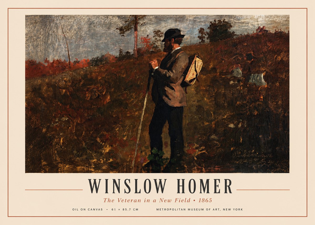 Winslow Homer The Veteran in a New Field No3 - Póster
