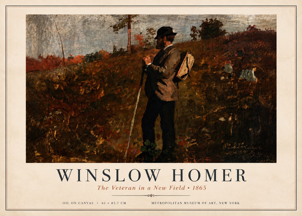 Winslow Homer The Veteran in a New Field No6 - Póster