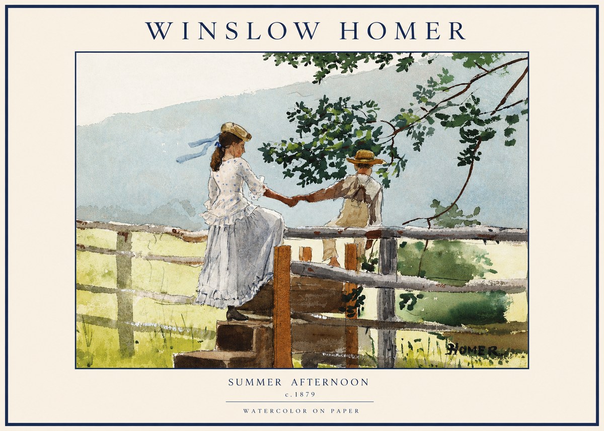Winslow Homer Summer Afternoon No3 - Póster