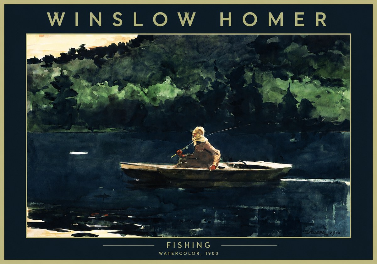 Winslow Homer Fishing No4 - Póster