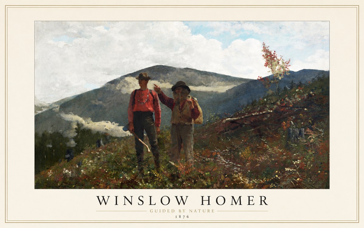 Winslow Homer The Two Guides No1 - Póster