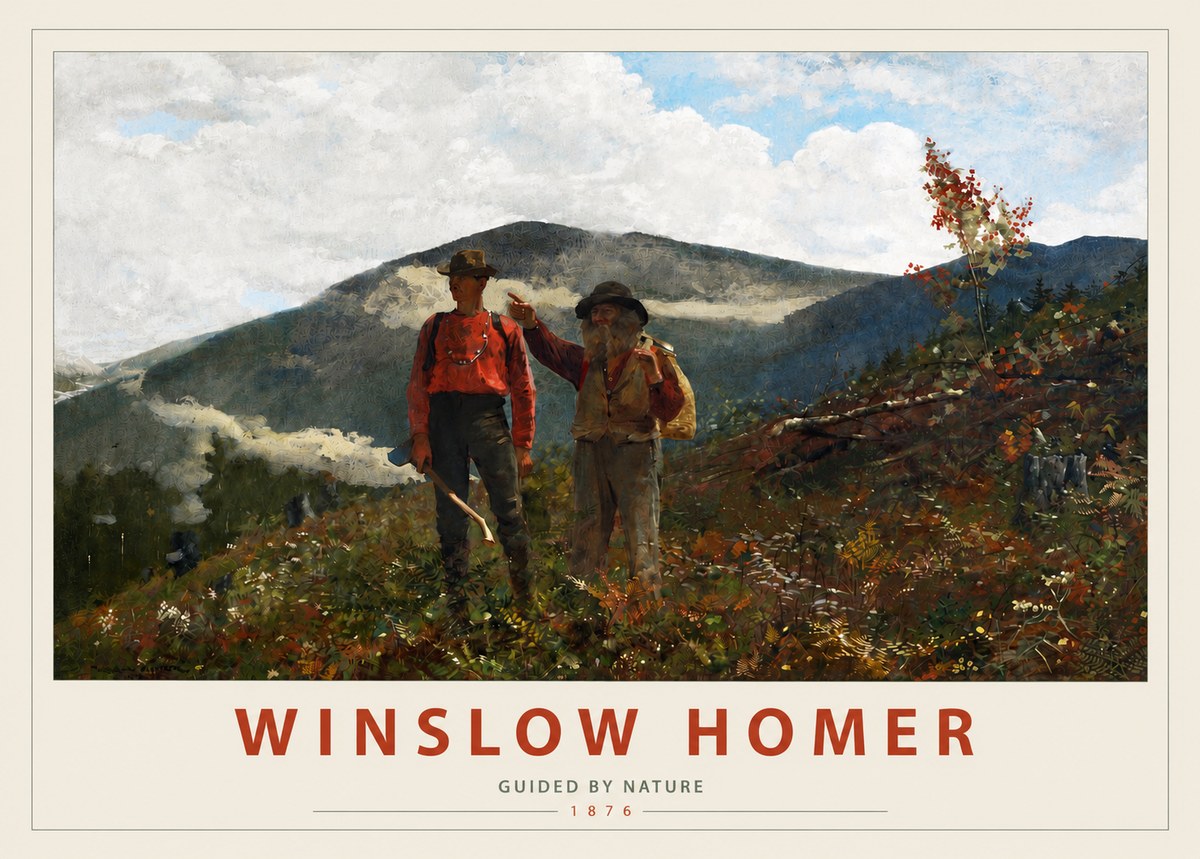 Winslow Homer The Two Guides No3 - Póster