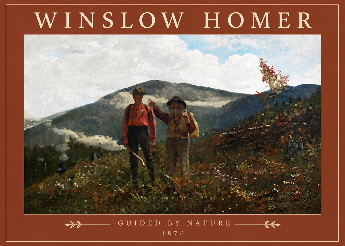 Winslow Homer The Two Guides No4 - Póster