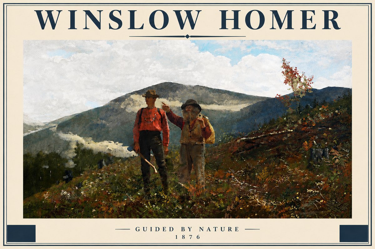 Winslow Homer The Two Guides No5 - Póster