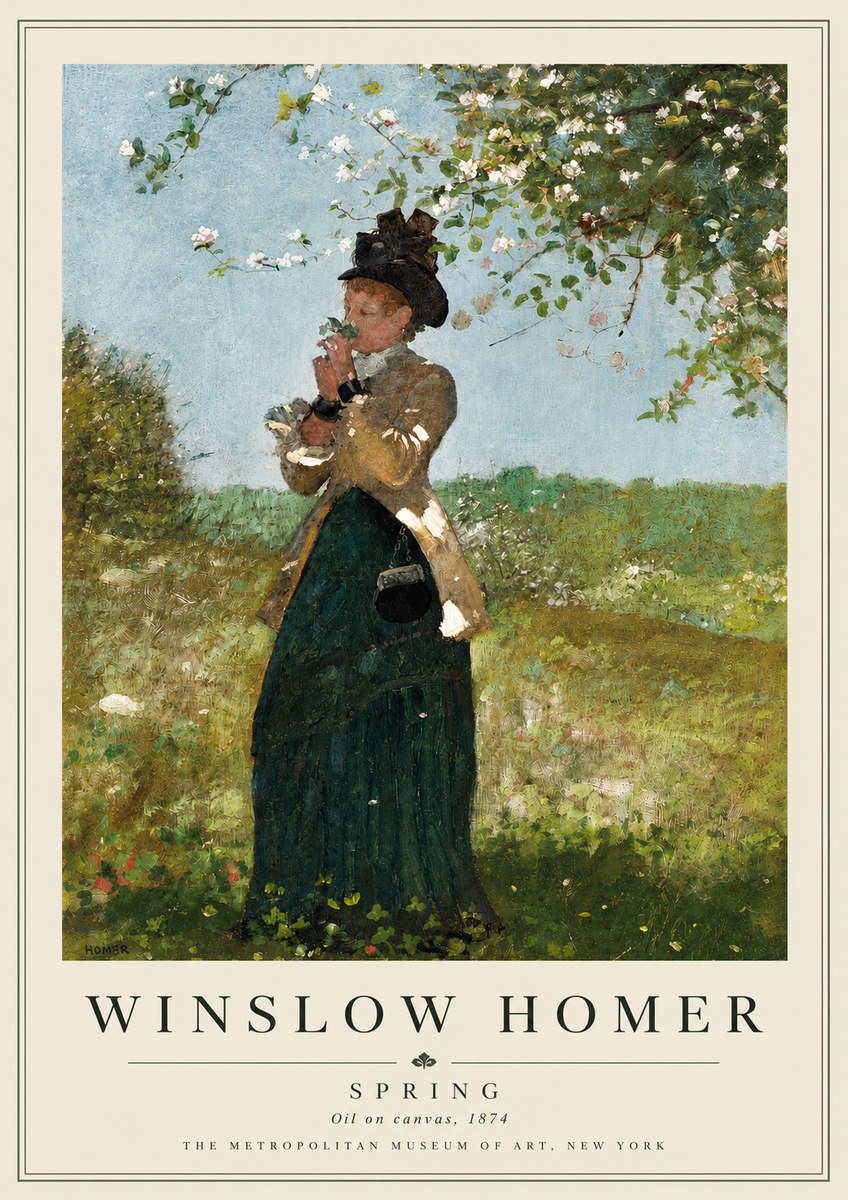 Winslow Homer Spring No5 - Póster
