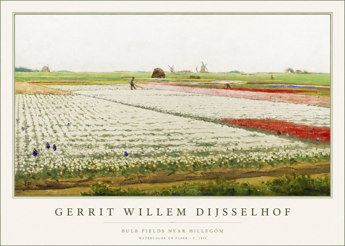 Gerrit Willem Dijsselhof Bulb Fields Near Hillegom No1 - Póster