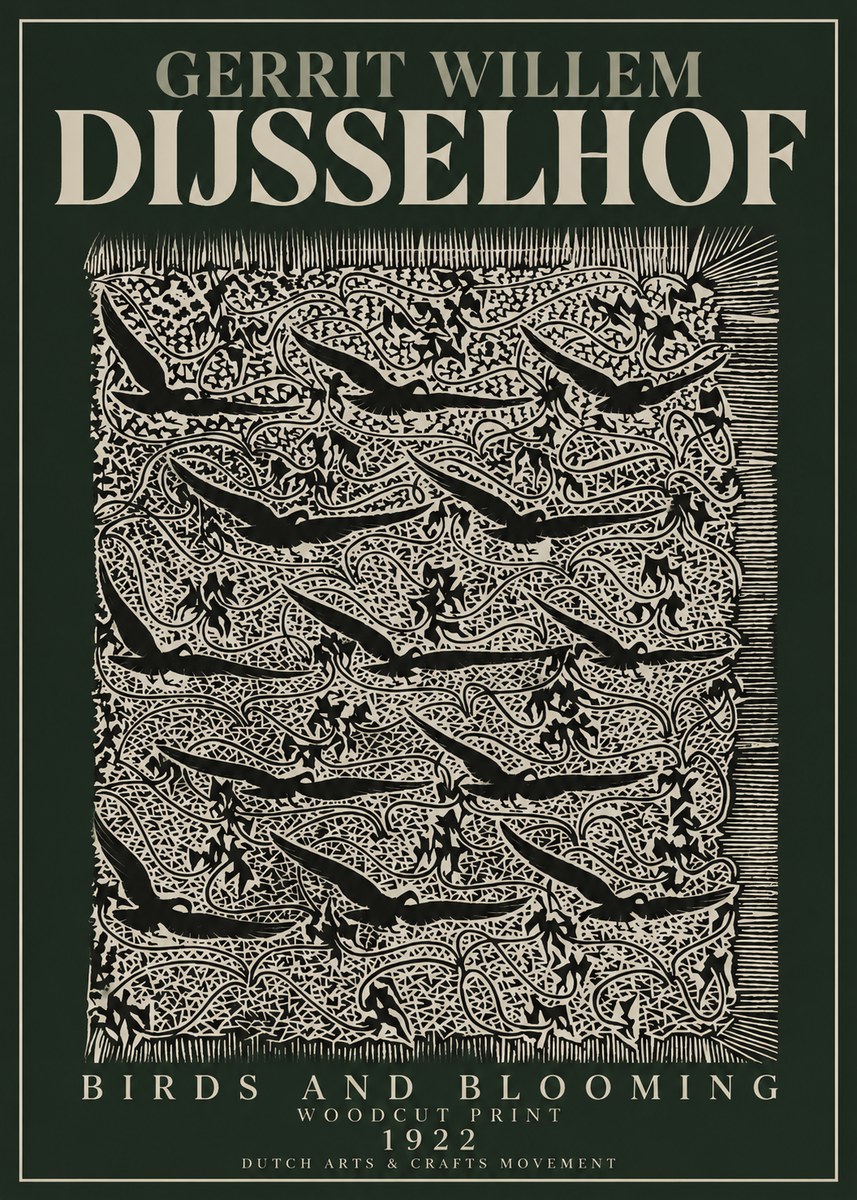 Gerrit Willem Dijsselhof Decorative Design No4 - Póster
