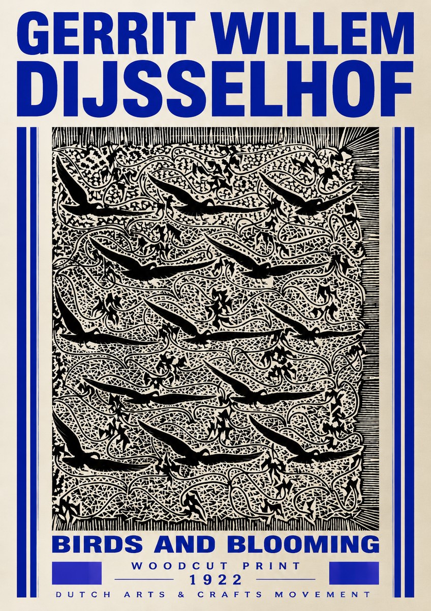 Gerrit Willem Dijsselhof Decorative Design No5 - Póster