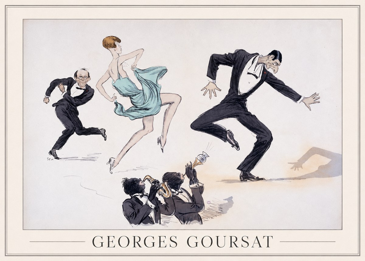 Georges Goursat Jazz Age Revelry No1 - Póster