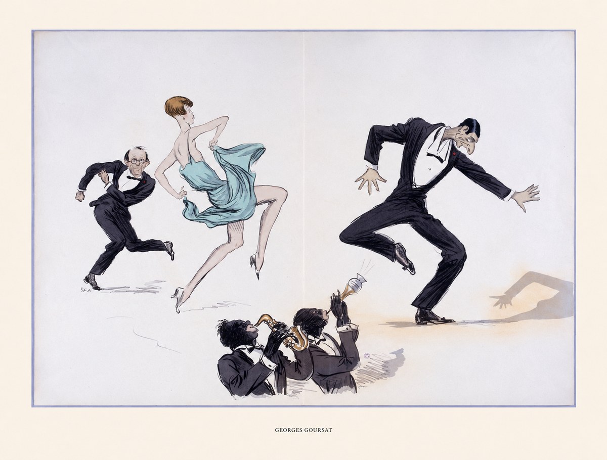 Georges Goursat Jazz Age Revelry No5 - Póster