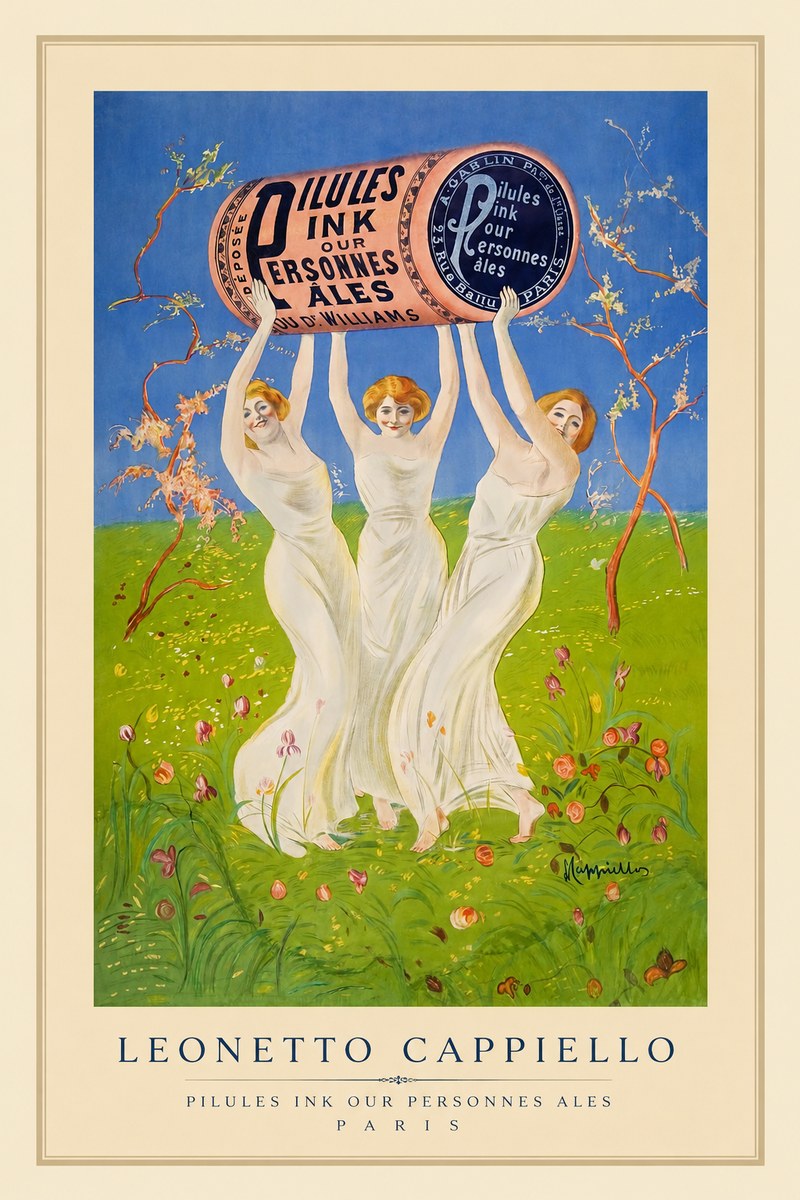 Leonetto Cappiello Pilules Ink Our Personnes Ales No1 - Póster