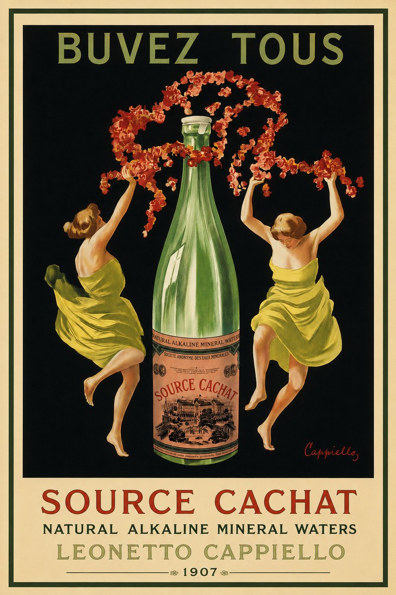 Leonetto Cappiello Source Cachat No3 - Póster