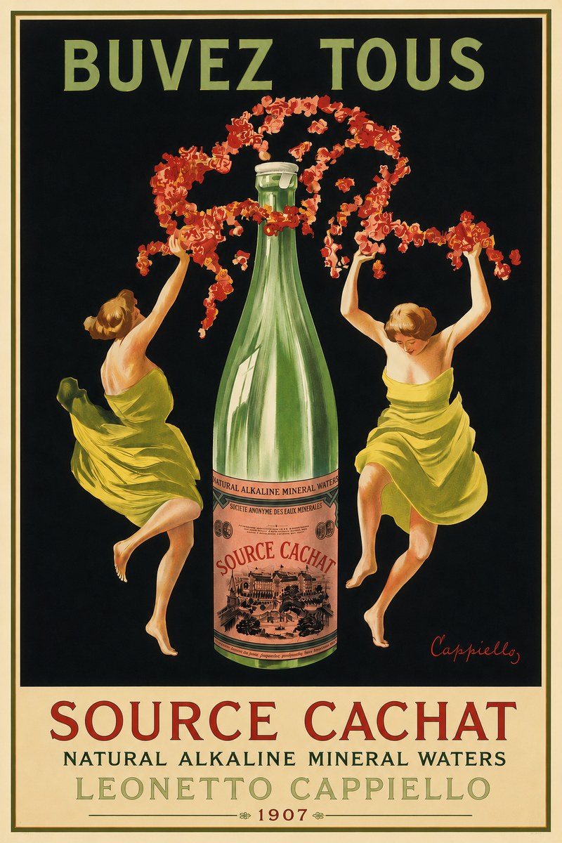 Leonetto Cappiello Source Cachat No4 - Póster