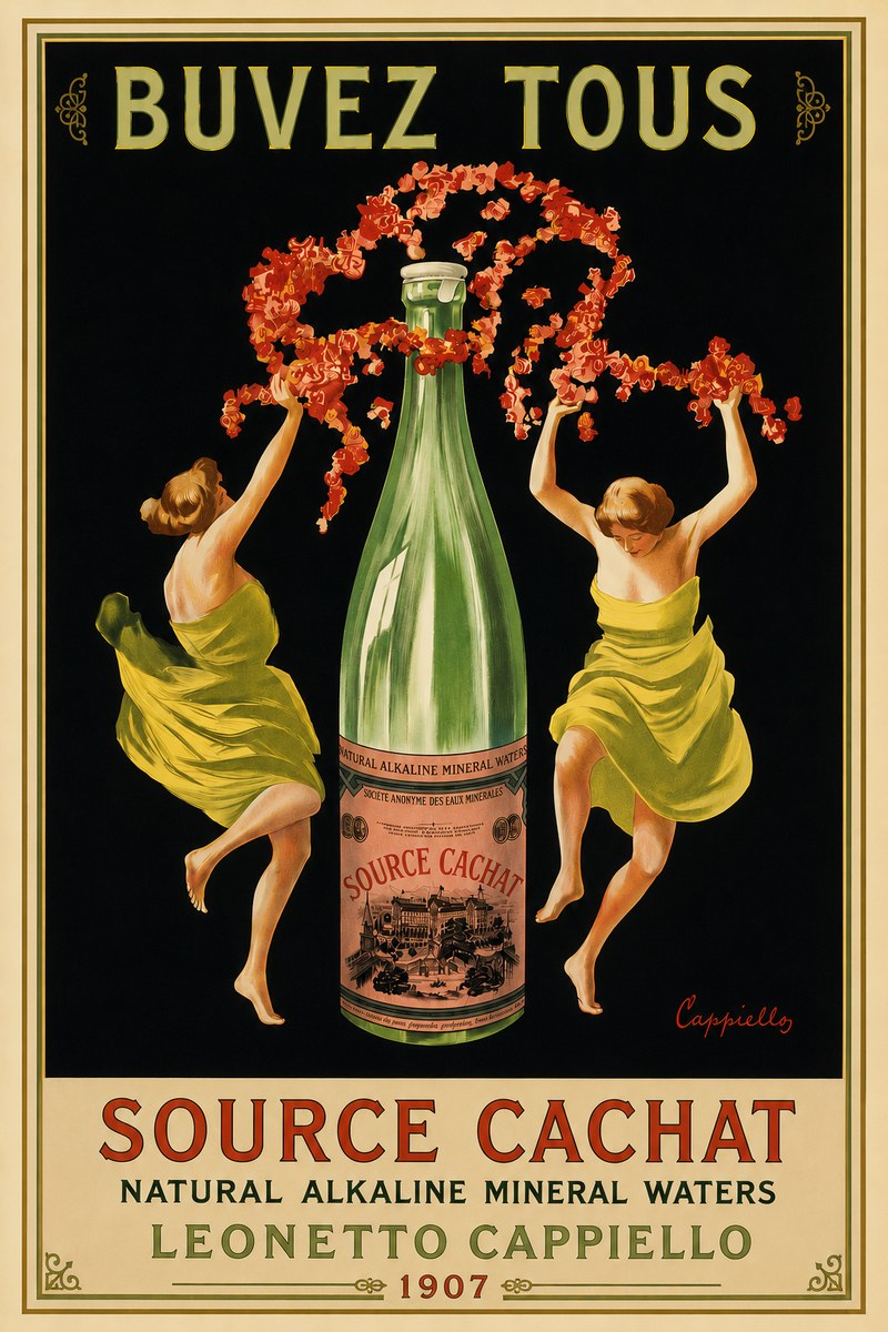 Leonetto Cappiello Source Cachat No6 - Póster