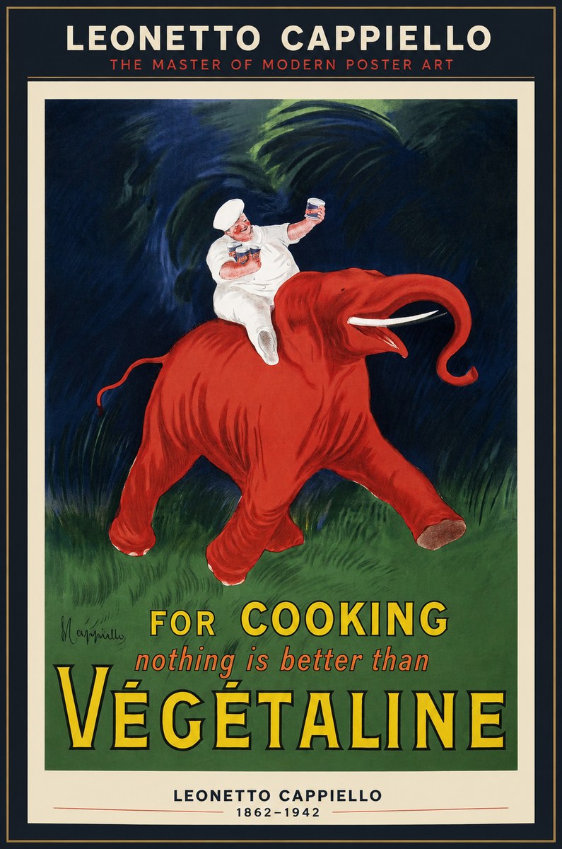 Leonetto Cappiello Végétaline No1 - Póster