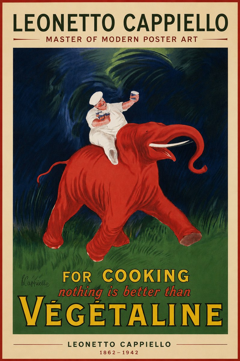 Leonetto Cappiello Végétaline No2 - Póster