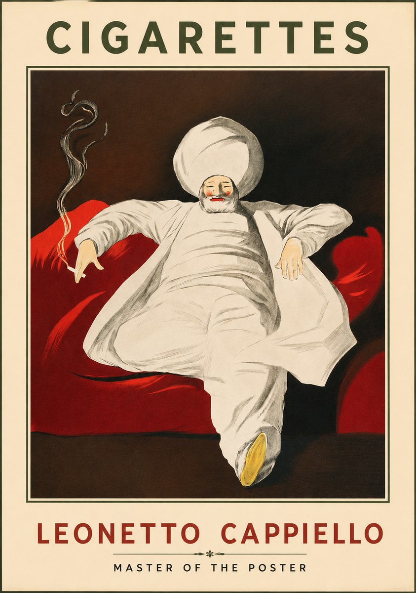 Leonetto Cappiello Cigarettes No2 - Póster