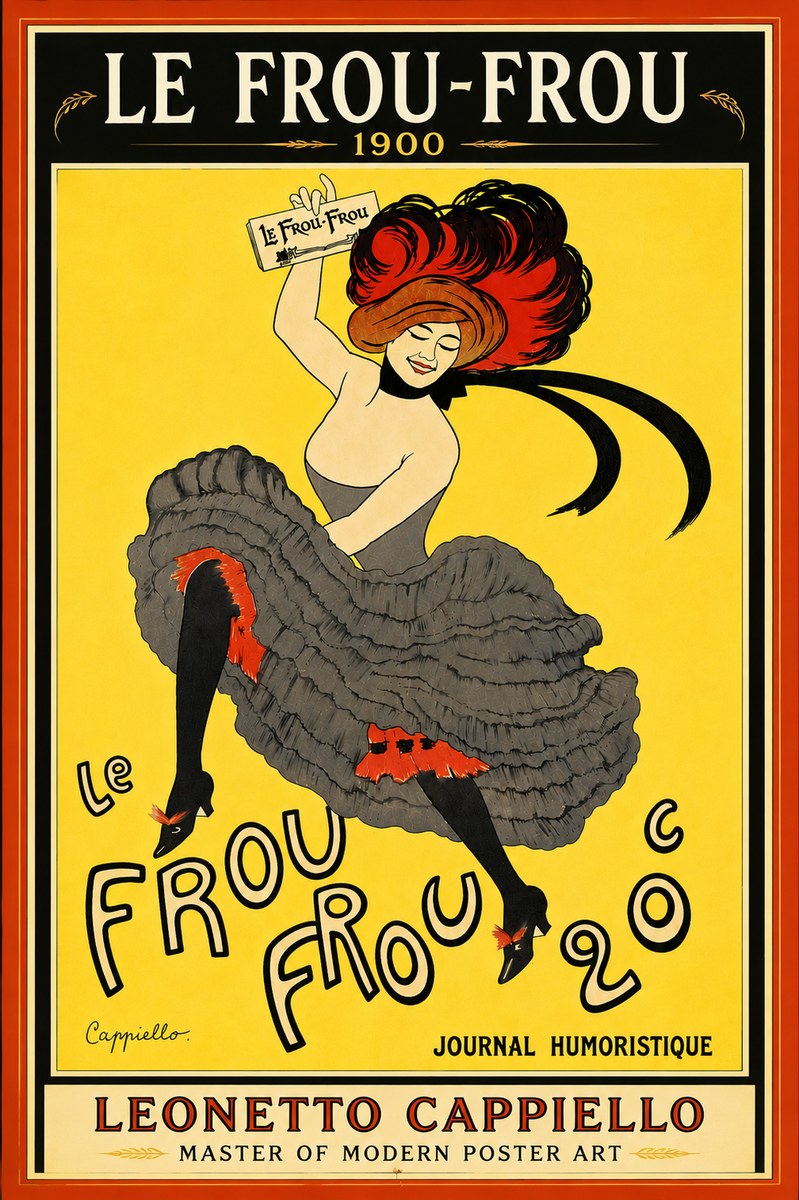 Leonetto Cappiello Le Frou-frou No6 - Póster