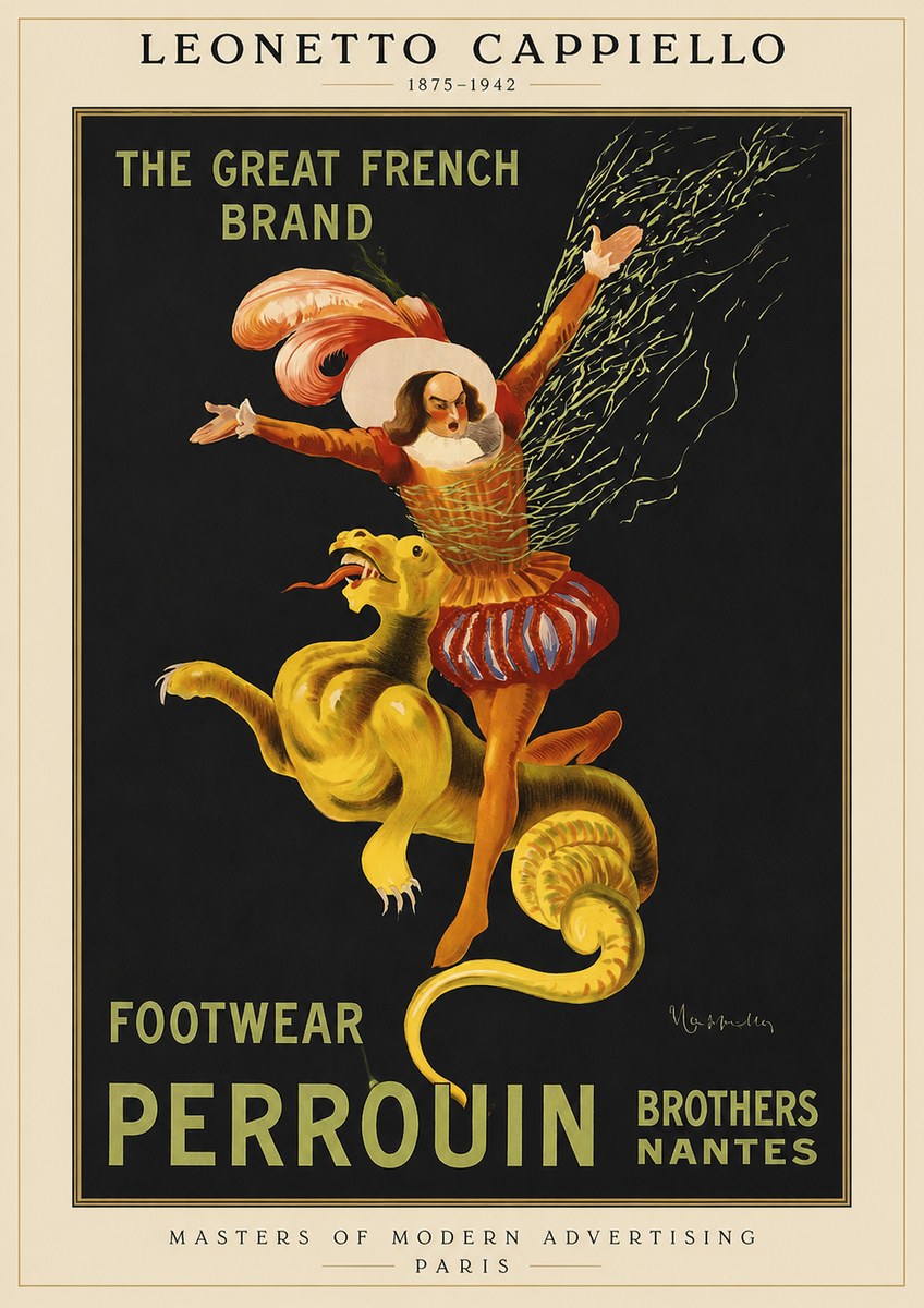 Leonetto Cappiello Footwear Perrouin No1 - Póster