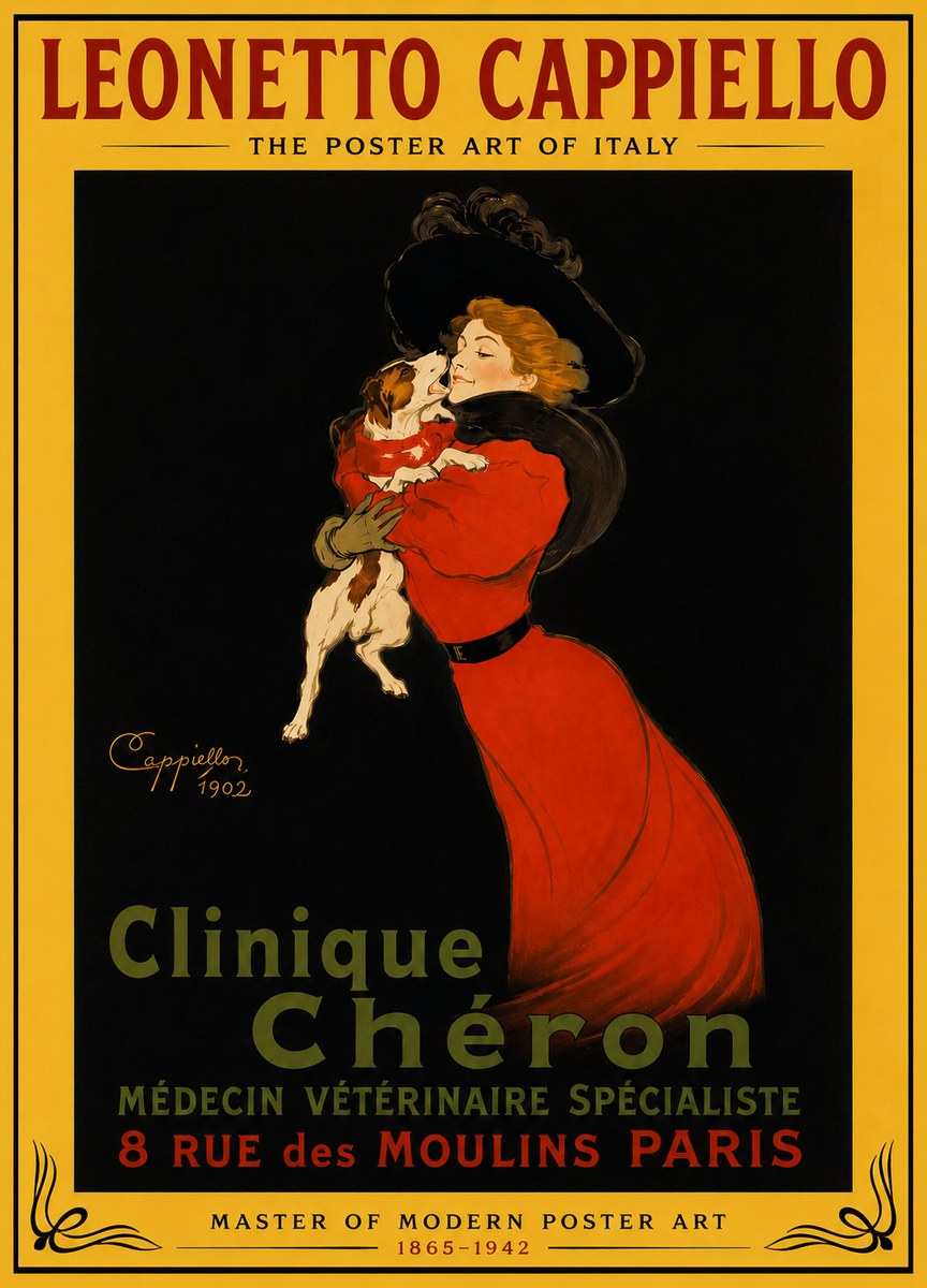 Leonetto Cappiello Clinique Chéron No4 - Póster