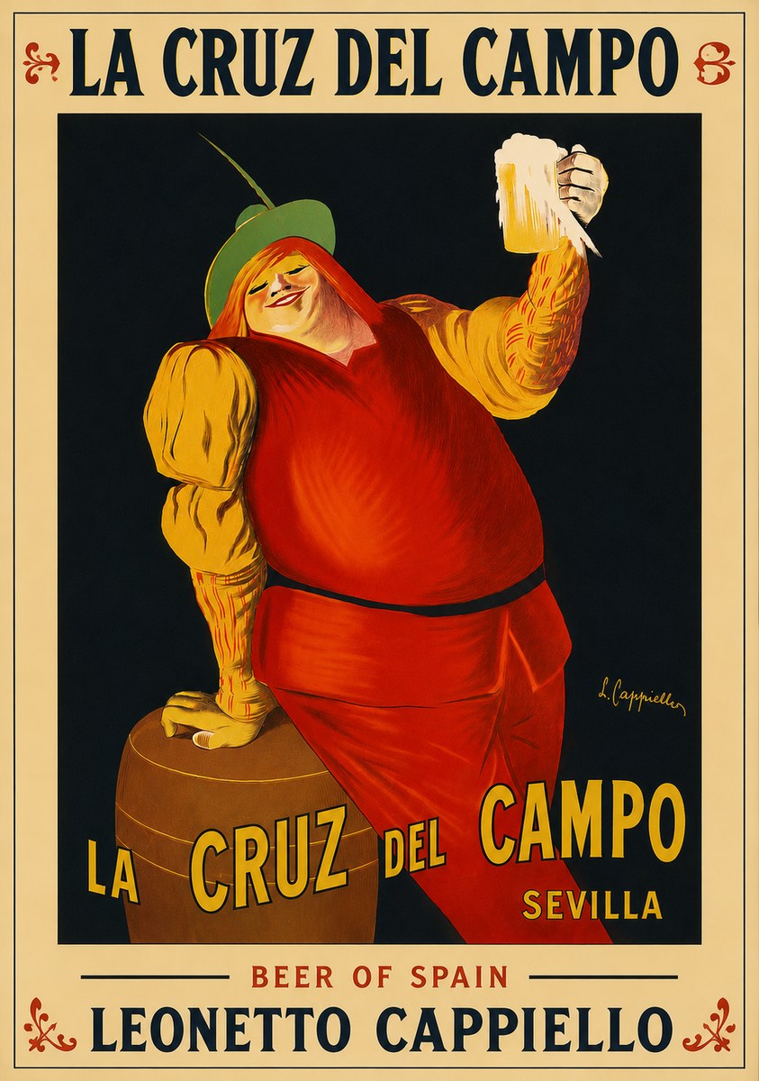 Leonetto Cappiello La Cruz Del Campo No5 - Póster